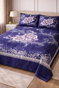 King Size - Cotton Bed Sheet - Blue